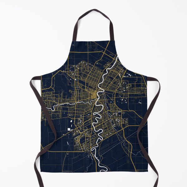 Item preview, Winnipeg City Map of Manitoba, Canada - Gold Art Deco designed and sold by deMAP.