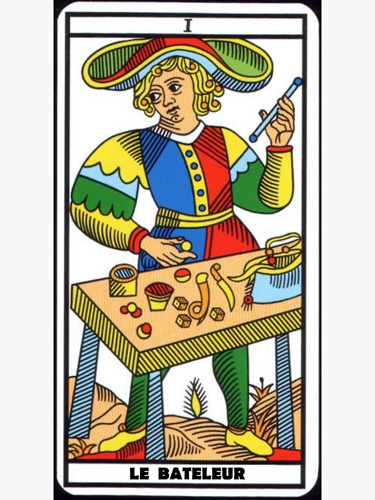 Tarot Marseille The Magician - Medieval Art Poster by MontseAM