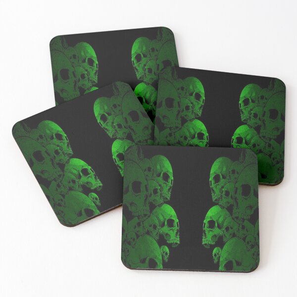 Item preview, Green Skulls designed and sold by WinkyDoodle.