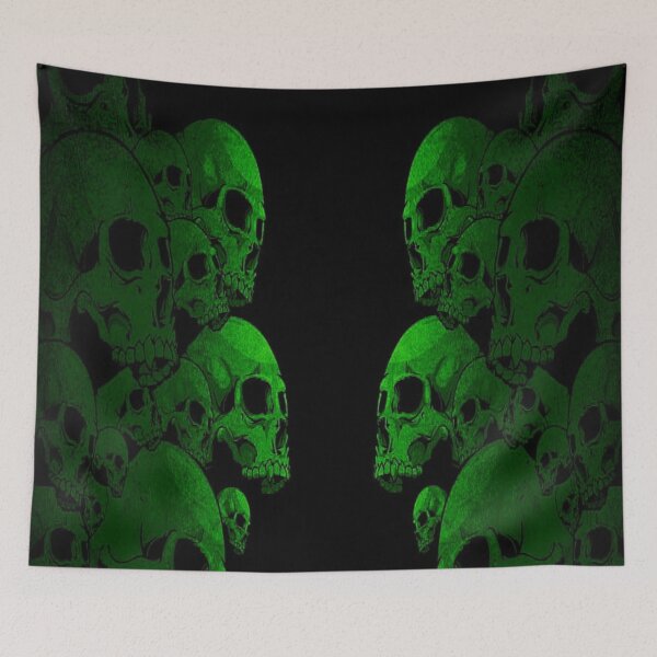 Item preview, Green Skulls designed and sold by WinkyDoodle.