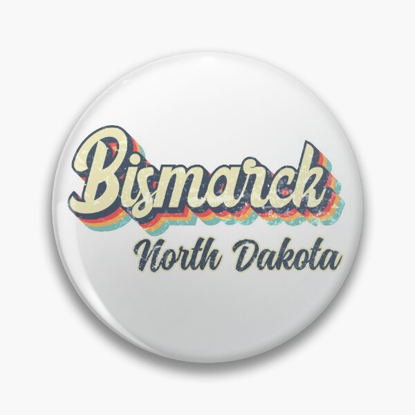 Item preview, Bismarck City North Dakota Retro Vintage 70s rainbow designed and sold by Teelogic.