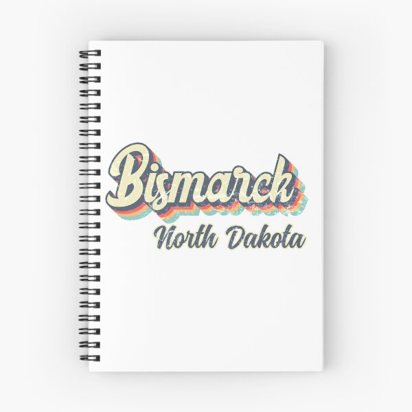 Item preview, Bismarck City North Dakota Retro Vintage 70s rainbow designed and sold by Teelogic.