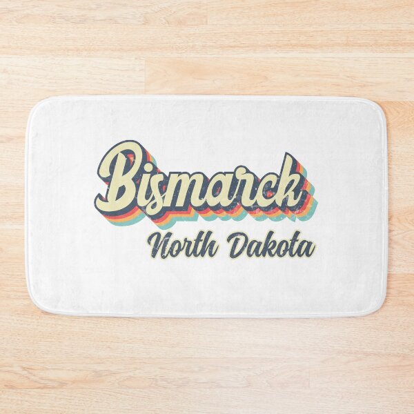 Item preview, Bismarck City North Dakota Retro Vintage 70s rainbow designed and sold by Teelogic.