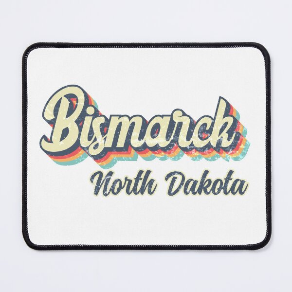 Item preview, Bismarck City North Dakota Retro Vintage 70s rainbow designed and sold by Teelogic.