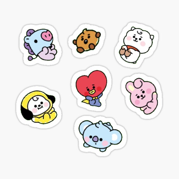 BT21 Babygruppenset Sticker