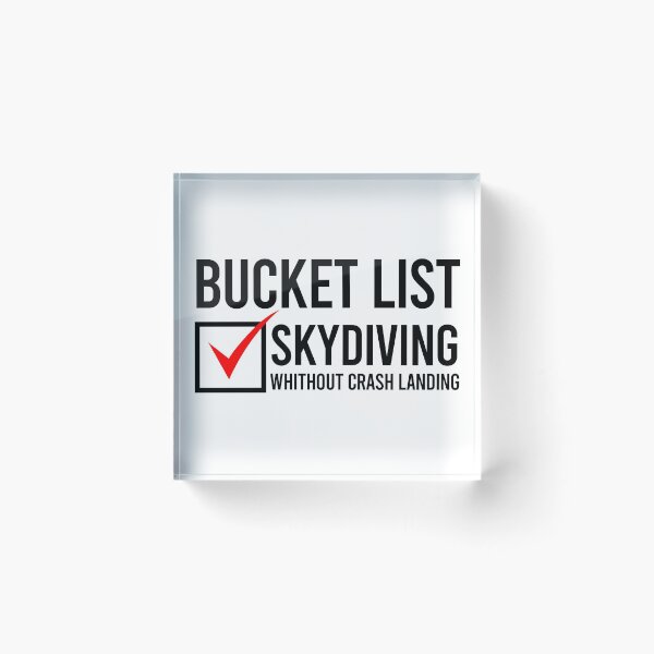 Item preview, Skydiving Bucket List - Gift for Skydiving Lovers designed and sold by paulocampos.