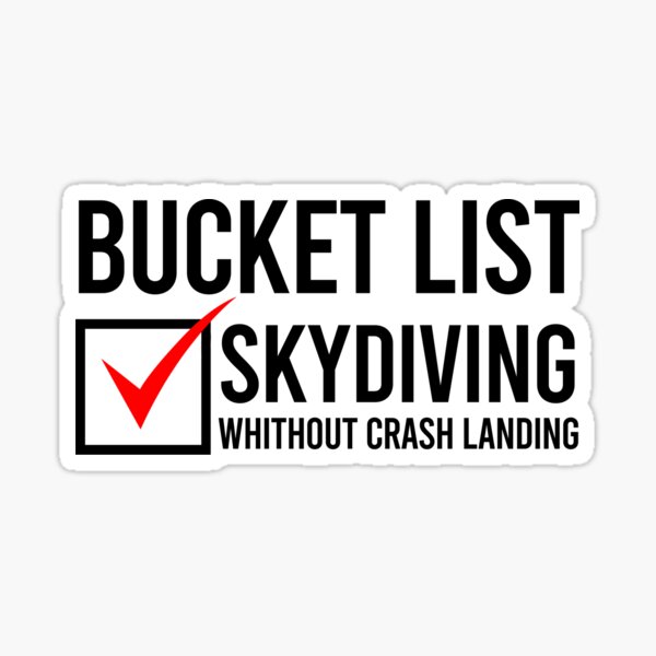 Item preview, Skydiving Bucket List - Gift for Skydiving Lovers designed and sold by paulocampos.