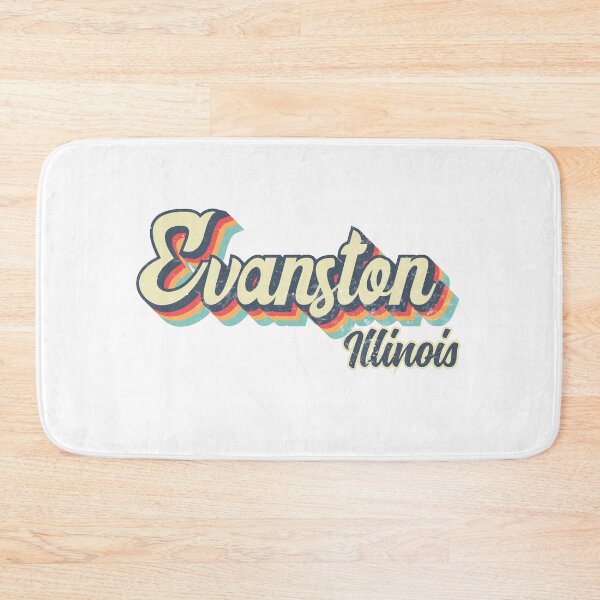 Item preview, Evanston City Illinois Retro Vintage 70s rainbow designed and sold by Teelogic.