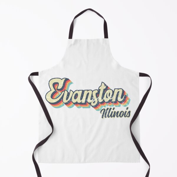 Item preview, Evanston City Illinois Retro Vintage 70s rainbow designed and sold by Teelogic.