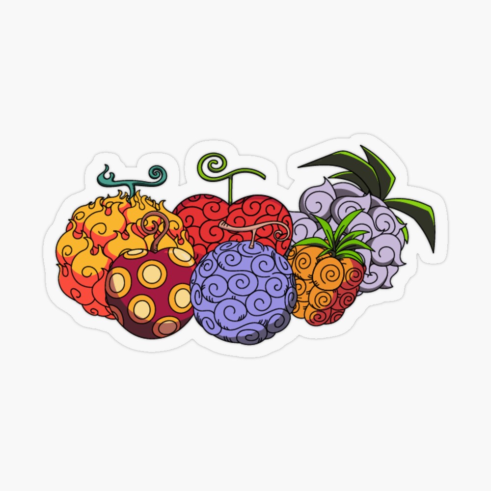 Devil Fruits Anime High Quality Sticker for Sale by SimplyNewDesign