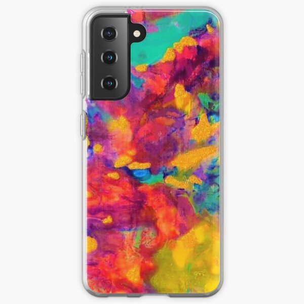 GOLDEN GLITTER - Abstract Art Design - scroll down Samsung Galaxy Soft Case