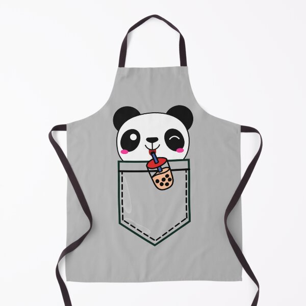 Item preview, Kawaii Cute Adorable Winking Pocket Bubble Tea Panda designed and sold by Onewivnacher.