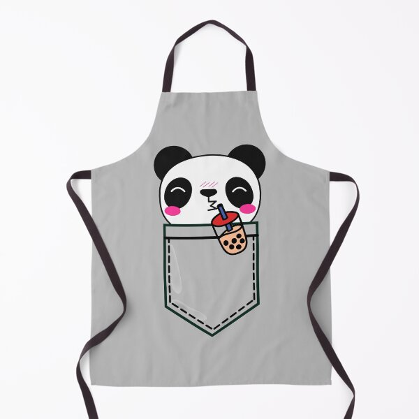 Item preview, Kawaii Cute Adorable Shameless Pocket Bubble Tea Panda designed and sold by Onewivnacher.