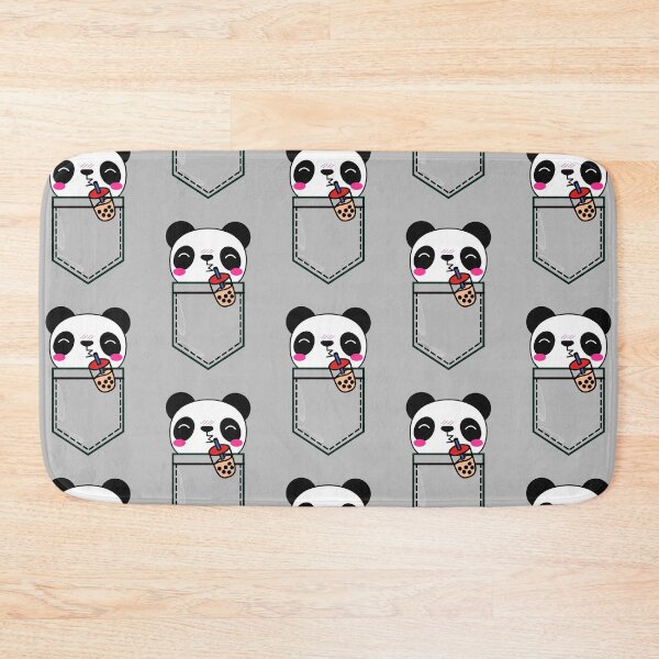Item preview, Kawaii Cute Adorable Shameless Pocket Bubble Tea Panda designed and sold by Onewivnacher.
