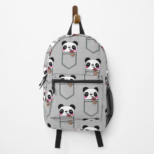 Item preview, Kawaii Cute Adorable Shameless Pocket Bubble Tea Panda designed and sold by Onewivnacher.