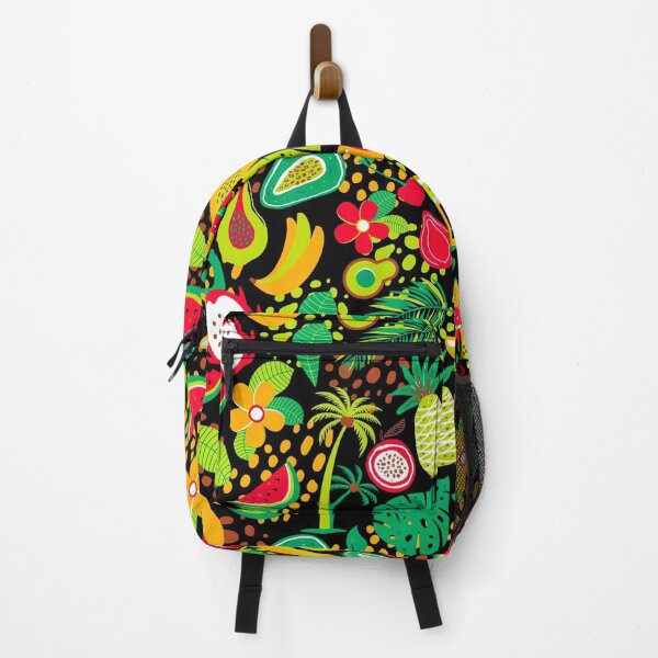 Hawaiian pattern with tropical fruits and flowers Backpack