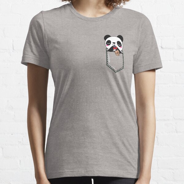 Item preview, Kawaii Cute Adorable Panda Enjoying Bubble Tea designed and sold by Onewivnacher.