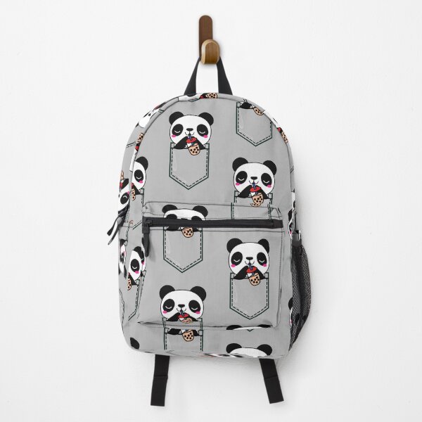 Item preview, Kawaii Cute Adorable Panda Enjoying Bubble Tea designed and sold by Onewivnacher.