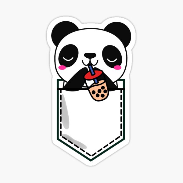 Boba Tea Panda Sticker for Sale by Celinda Labrousse