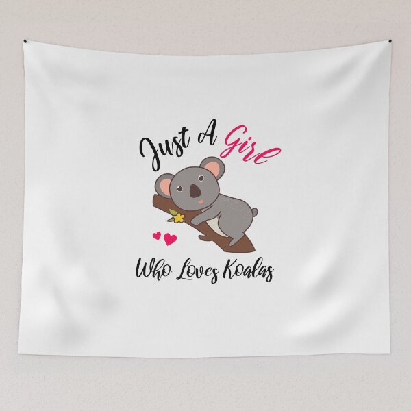 Item preview, Just A Girl Who Loves Koalas designed and sold by ProArtzilla.
