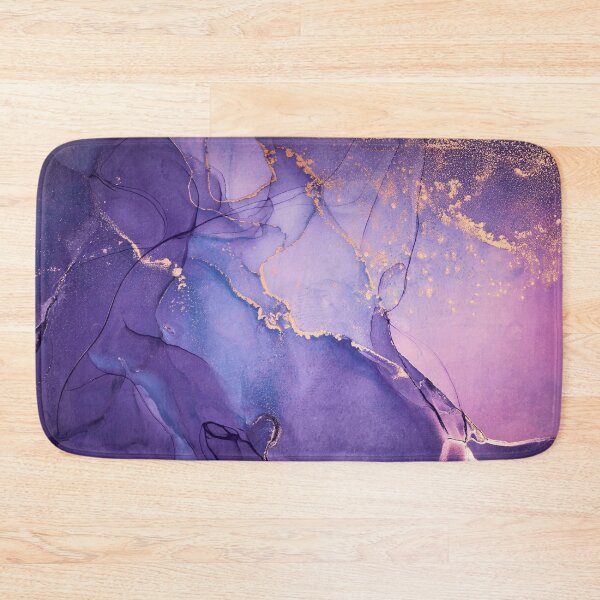 Item preview, Elegant purple pink gold marble ink abstract painting designed and sold by PurityPublishin.