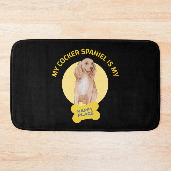 Item preview, My Cocker Spaniel Is My Happy Place designed and sold by NiftyTees.