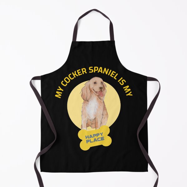 Item preview, My Cocker Spaniel Is My Happy Place designed and sold by NiftyTees.