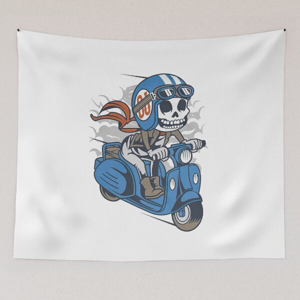 Item preview, Skull Scooter designed and sold by shopJakns.