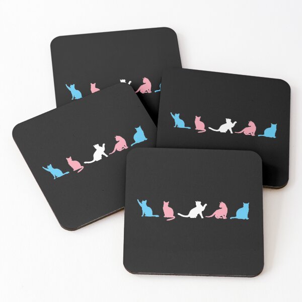 Item preview, Trans Flag Cats. Transgender Pride designed and sold by Subtle Pride Shop.