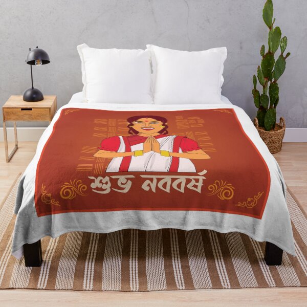 Item preview, illustration of greeting background with Bengali text Subho Nababarsho meaning Happy New Year designed and sold by KARTICK DUTTA.