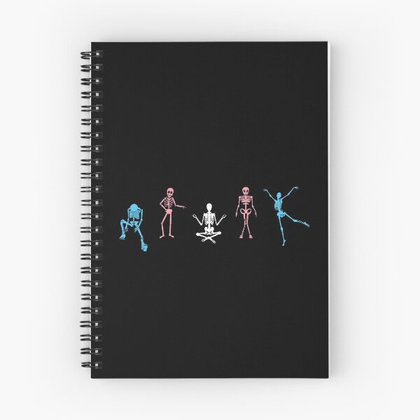 Item preview, Trans Halloween Skeletons. Transgender Pride designed and sold by Subtle Pride Shop.