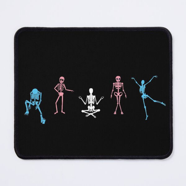 Item preview, Trans Halloween Skeletons. Transgender Pride designed and sold by Subtle Pride Shop.