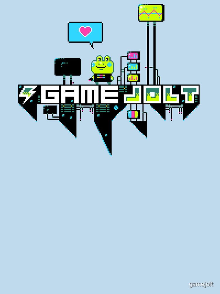 Thumbnail 7 of 7, Essential T-Shirt, Kikkerstein Game Jolt Logo designed and sold by gamejolt.