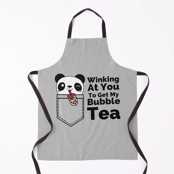Item preview, Winking At You To Get My Bubble Tea Pocket Panda designed and sold by Onewivnacher.
