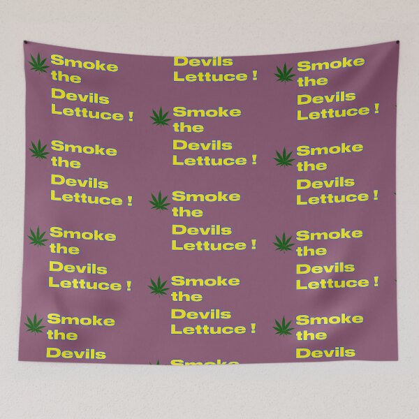 Item preview, Smoke the Devil's Lettuce designed and sold by JenGo Creative.