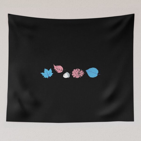 Item preview, Fall Autumn Thanksgiving Leaves Trans. Transgender Pride designed and sold by Subtle Pride Shop.