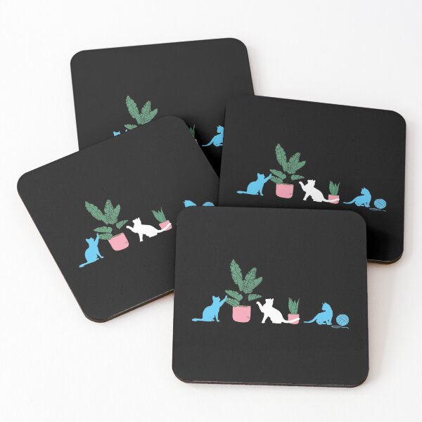 Item preview, Trans Cats and Plants. Transgender Pride designed and sold by Subtle Pride Shop.