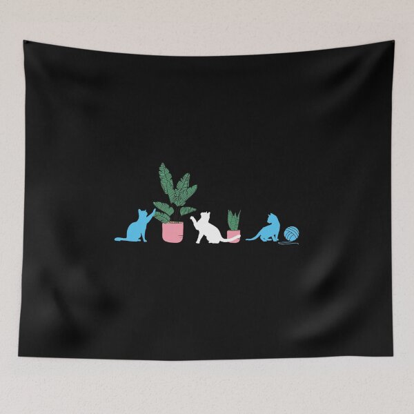 Item preview, Trans Cats and Plants. Transgender Pride designed and sold by Subtle Pride Shop.