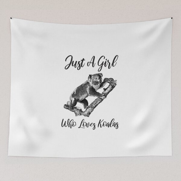 Item preview, Just A Girl Who Loves Koalas designed and sold by ProArtzilla.