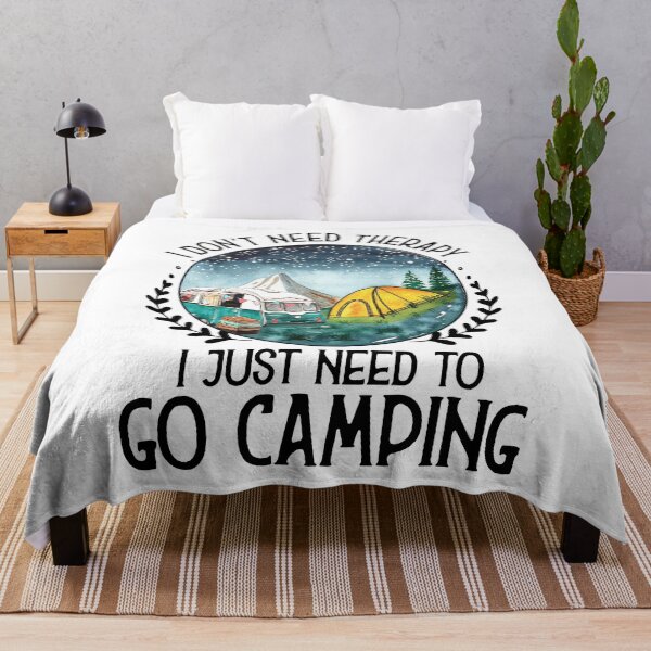 Artikelvorschau, Lustiges Camping-Shirt - ich brauche keine Therapie, ich muss nur Camping-T-Shirt gehen - Outdoor-Shirt - Camper lustiges Geschenk entworfen und verkauft von VibesTraining.