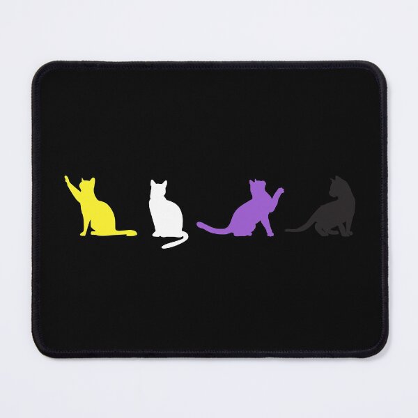 Item preview, Non Binary Cats. Nonbinary Pride designed and sold by Subtle Pride Shop.