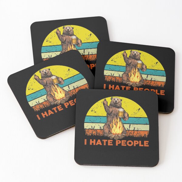 Item preview, Funny Camping Shirt - I Hate People shirt - Go Outside T-Shirt - Camping Shirt -  Adventure T-Shirt - Funny Bear Shirt designed and sold by VibesTraining.