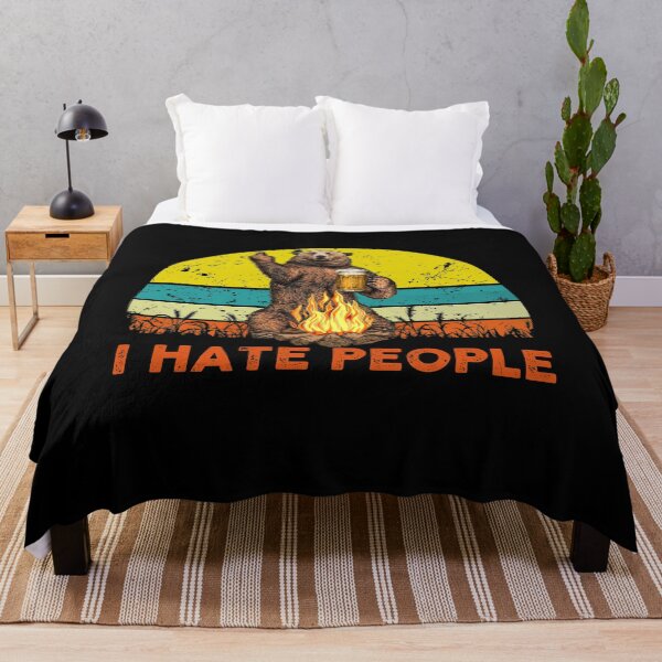 Artikelvorschau, Lustiges Camping-Shirt - ich hasse Leute-Shirt - gehen nach draußen T-Shirt - Camping-Shirt - Abenteuer-T-Shirt - lustiges Bären-Shirt entworfen und verkauft von VibesTraining.