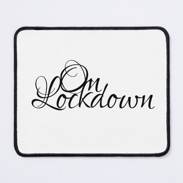 Item preview, On Lockdown hand lettering designed and sold by Fashionmonger.