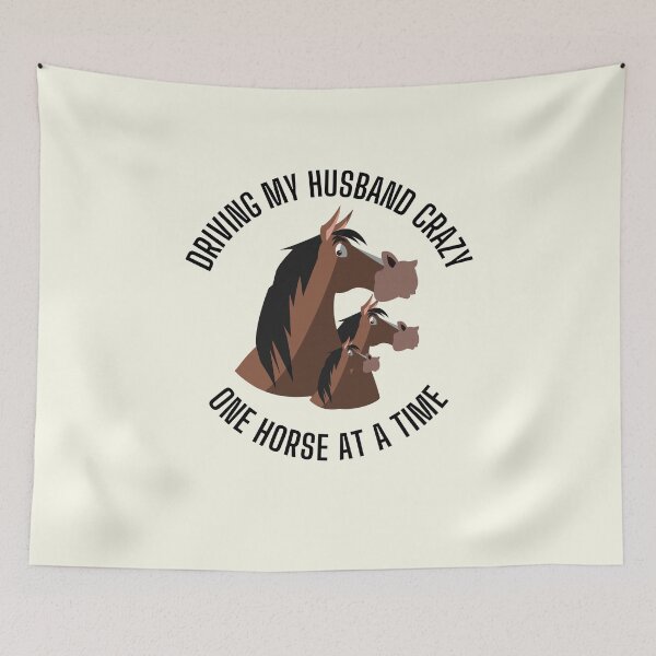 Item preview, Driving My Husband Crazy One Horse At A Time designed and sold by thesandrafadzai.