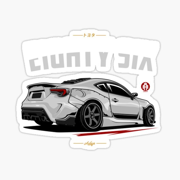 "Toyota Gt86 " Sticker for Sale by agiCatCo Redbubble