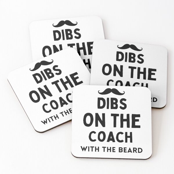 Item preview, Dibs On The Coach With The Beard Baseball Coach Saying designed and sold by chetan786.