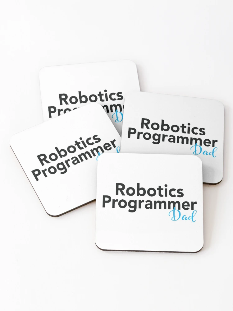 Thumbnail 1 of 5, Coasters (Set of 4), Robotics Programmer Dad designed and sold by ProjectRobotics.