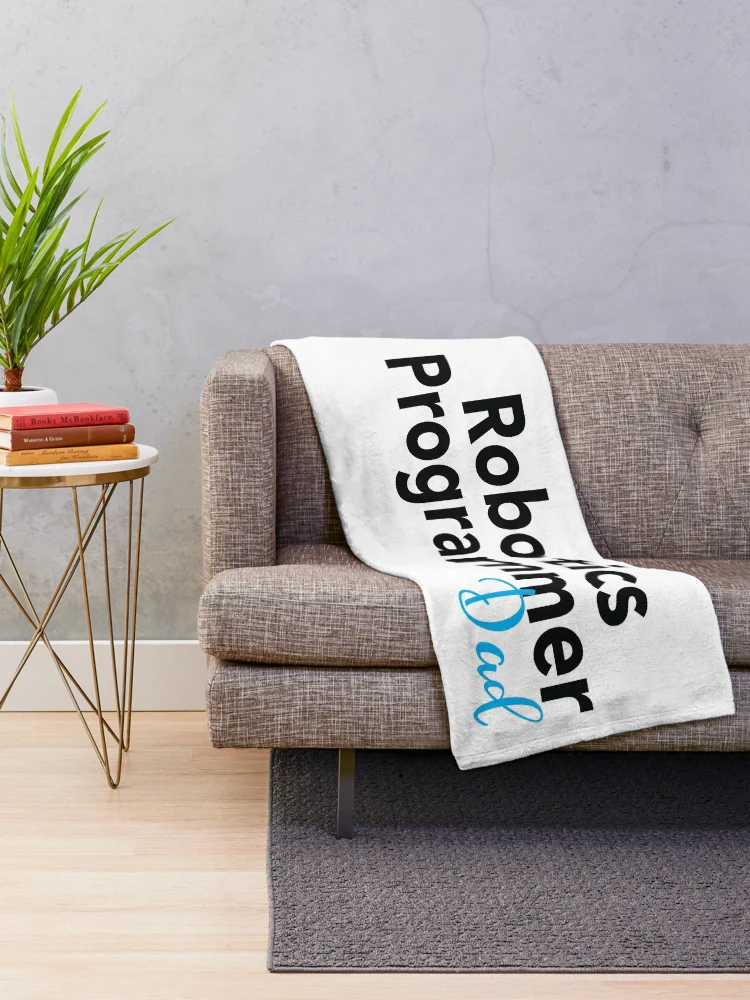 Thumbnail 2 of 6, Throw Blanket, Robotics Programmer Dad designed and sold by ProjectRobotics.