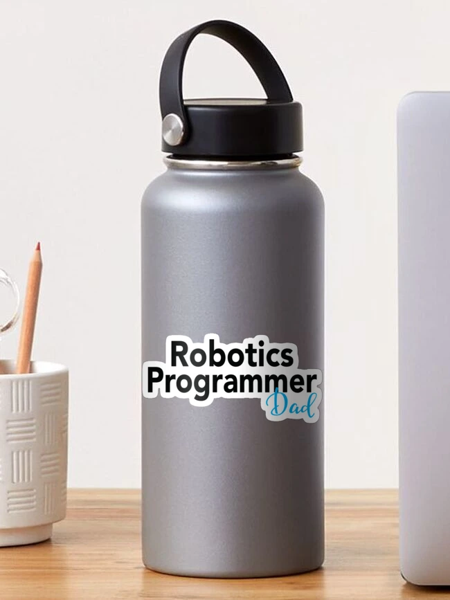 Thumbnail 1 of 3, Sticker, Robotics Programmer Dad designed and sold by ProjectRobotics.